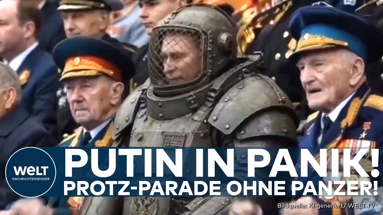 UKRAINE-KRIEG: Angst vor Attacken – Wladimir Putin schrumpft Militärparade zum 9. Mai in Moskau