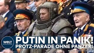Video: UKRAINE-KRIEG: Angst vor Attacken – Wladimir Putin schrumpft Militärparade zum 9. Mai in Moskau