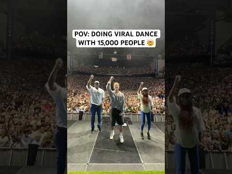 Doing viral dance with 15,000 people 🤯