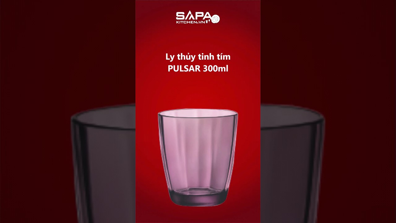 Ly thủy tinh Pulsar 30cl màu tím