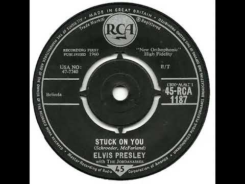 UK New Entry 1960 (87a) Elvis Presley with The Jordanaires - Stuck On You