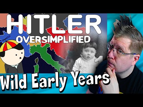 History Noob Watches Oversimplified - Hitler (Part 1) | His WILD Childhood...