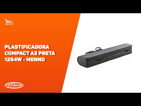 Plastificadora Compact A3 Preta 1254W   - Video