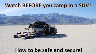 How to have safe outdoor adventures in a SUV camper