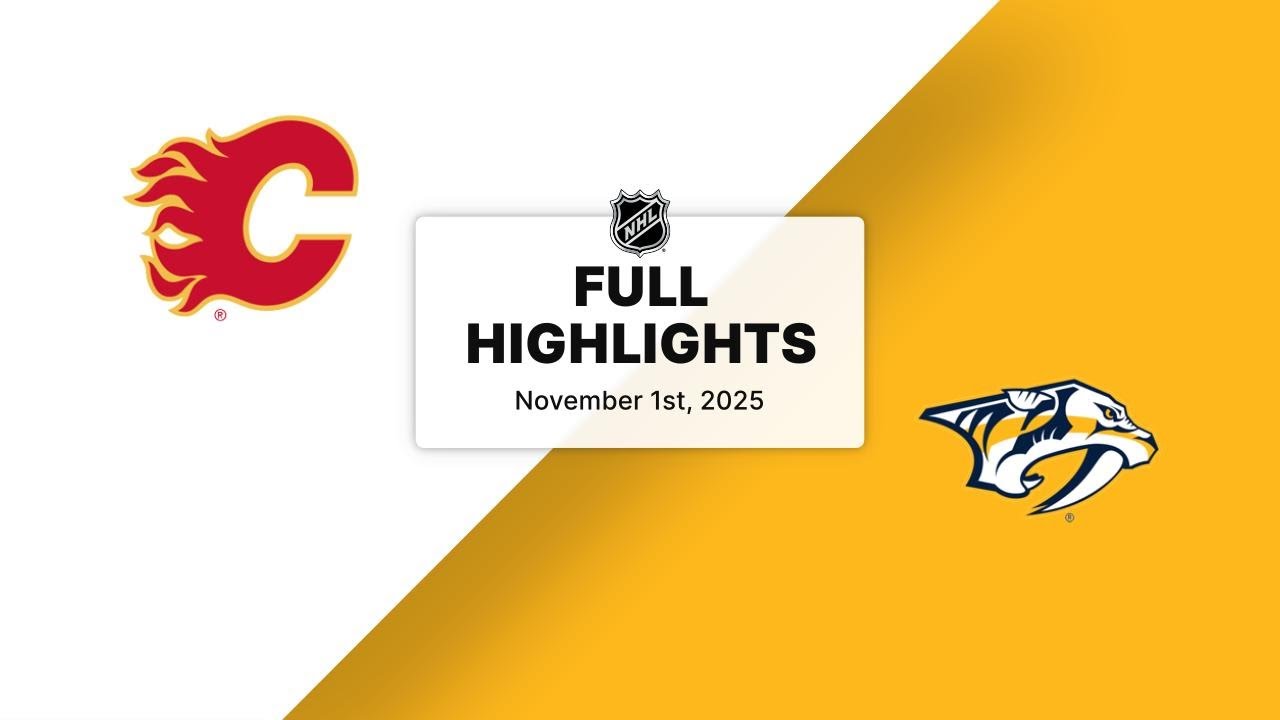 NHL Highlights | Flames vs. Predators | November 01, 2025