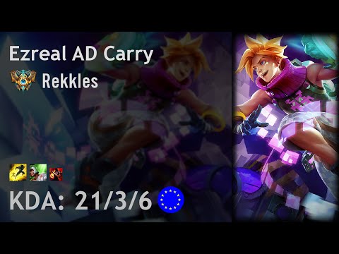 Ezreal AD Carry vs Jhin - Rekkles - EUW Challenger Patch 6.19