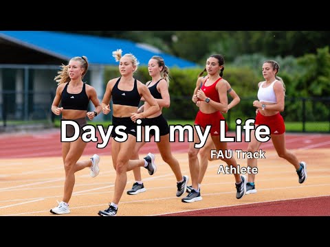 Days in the Life of a college track athlete || FAU VLOG (first days of 2nd semester, running, life)