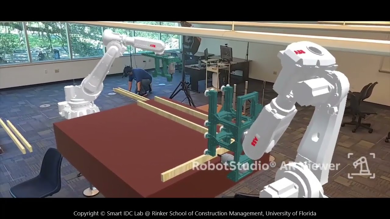 Safe Human-Robot Collaboration in Industrialized Construction