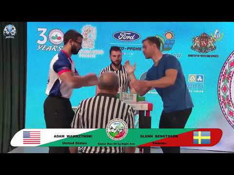 Adam Wawrzynski vs Bengtsson Glenn | Up to 85 kg | XLVI WORLD ARMWRESTLING CHAMPIONSHIP | 2025