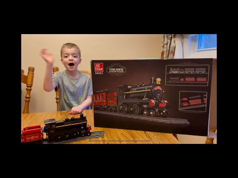 JIE Star Building Block Steam Train Unboxing and Build