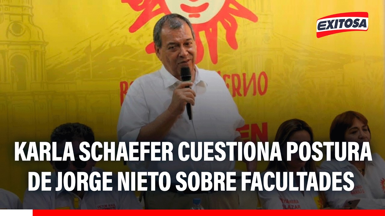 🔴🔵 Karla Schaefer cuestiona postura de Jorge Nieto sobre facultades solicitadas por el Gobierno