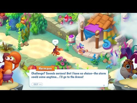 @Fishdom Hermann the Crab Find Treasure Phase 3 Almost Finished 😭