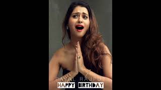 Payal Rajput: New Beautiful #Short Birthday Wishes Status Video Clip For Whats app