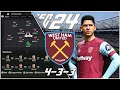 How West Ham United Could Play Under Julen Lopetegui in the 4-3-3 and 3-4-2-1 Tactics | EA FC 24