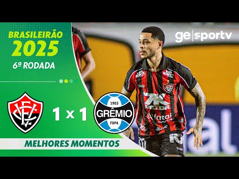 Gols e lances de Vitória x Grêmio