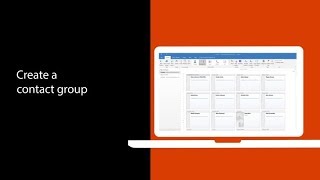 Create and use contact groups in Outlook