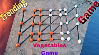 Village style vegetable bead game | Strategy battle Village old game | Traditional village game