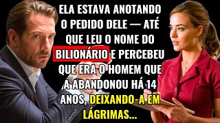 ELA ESTAVA ANOTANDO O PEDIDO DELE, ATÉ QUE LEU O NOME DO BILIONÁRIO E PERCEBEU QUE ERA O HOMEM QUE A