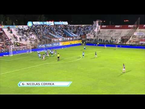 Gol de Correa. Unión 1 - Racing 0. Torneo Inicial 2012. Fecha 19. Fútbol Para Todos.