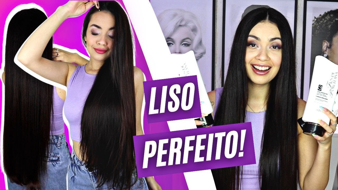 COMO TER UM LISO PERFEITO! 😍 RESENHA + ROTINA CAPILAR COM A LINHA LISOS PERFEITOS DA TRISKLE