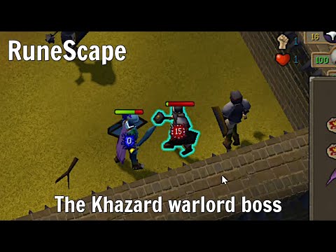 OSRS Tree Gnome Village quest - Defeating the Khazard warlord boss