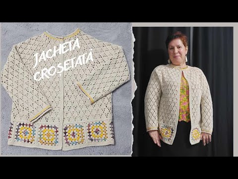 Jacheta crosetata TEODORA Partea a-II-a Marimea XL