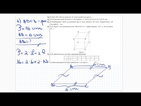 Evaluare Nationala 2020 - Testul 26 - Subiectul 1 - Teste de antrenament  - Clasa a 8-a