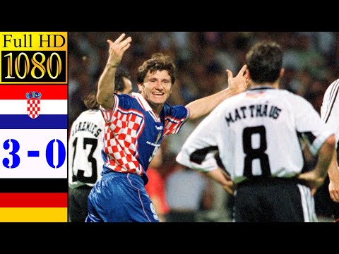Croatia 3-0 Germany World Cup 1998 | Full highlight - 1080p HD | Davor Šuker - Lothar Matthäus