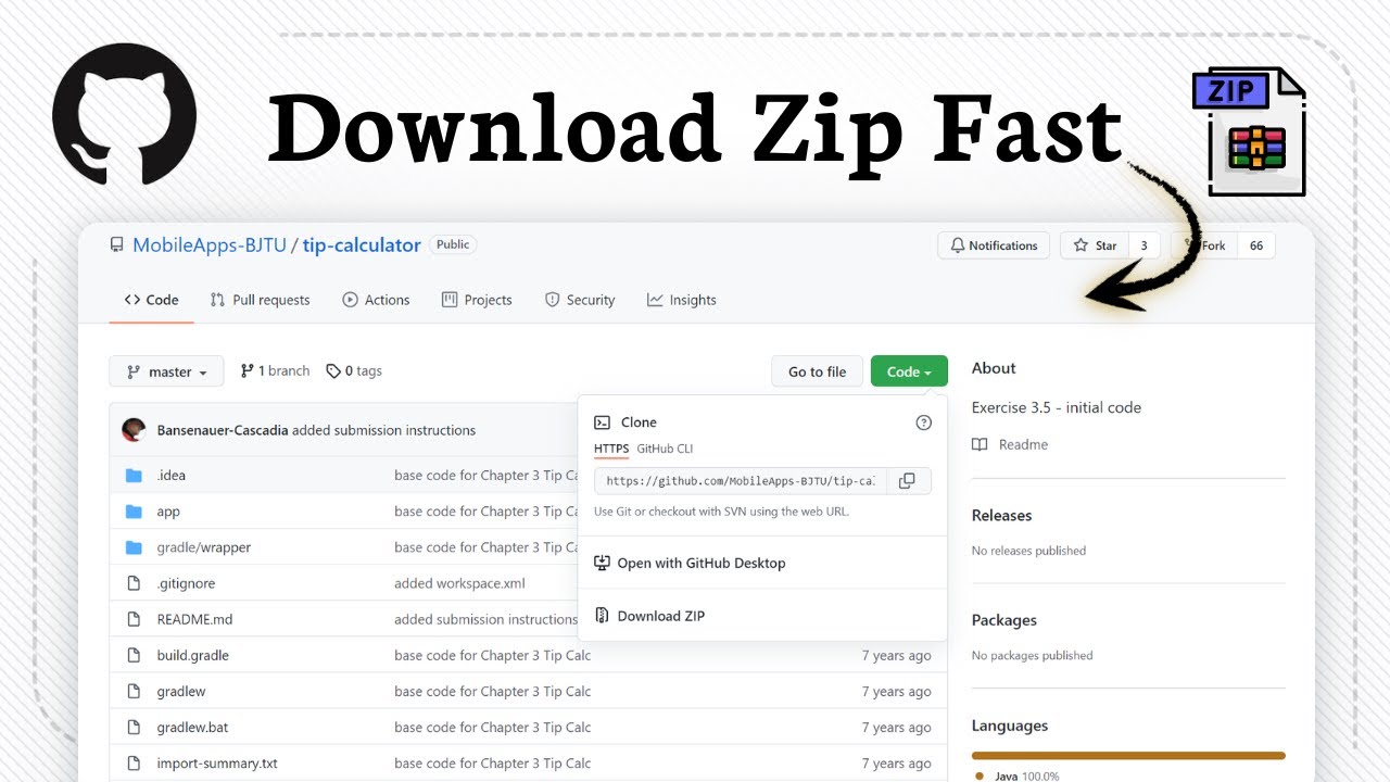 how to download zip file in Github (Get Files Quickly)