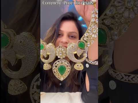 Mayura Emerald Crown Kundan Choker Set