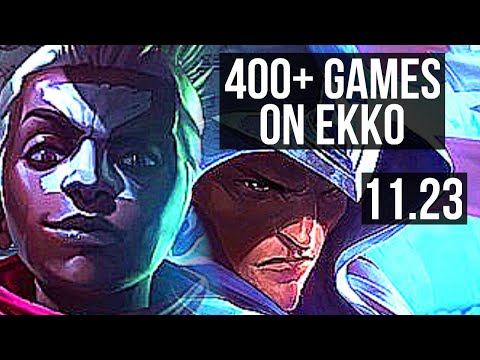EKKO vs TALON (MID) | 400+ games, Godlike, 10/4/11, 800K mastery | KR Master | 11.23
