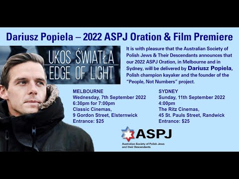 ASPJ 2022 Annual Oration with Dariusz Popiela