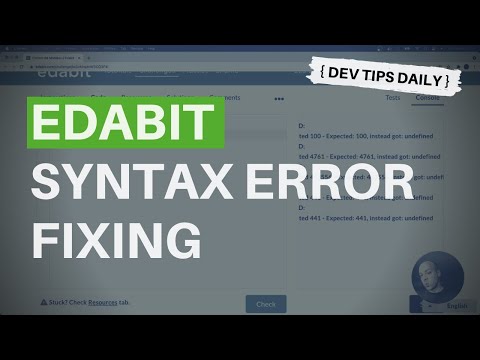 DevTips Daily: Edabit JavaScript coding challenge - Fixing Syntax errors