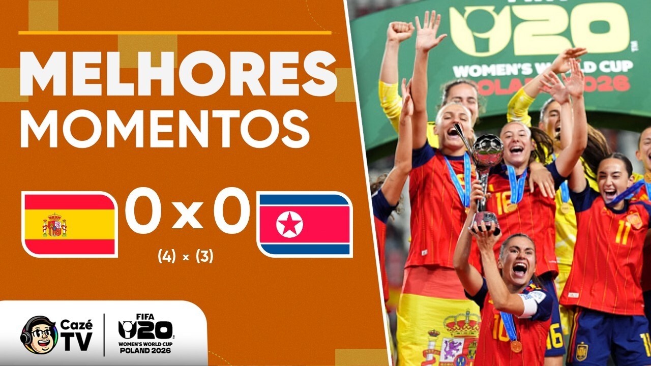 MELHORES MOMENTOS: ESPANHA 0 (4) x (3) 0 COREIA DO NORTE | COPA DO MUNDO FEMININA SUB-20 2026 FINAL