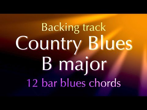 Country Blues in B major, uptempo backing track for Guitar, 188bpm. Play along and enjoy!