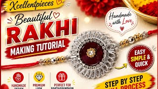 Beautiful Rakhi Making Tutorial || Easy And Simple Handmade Rakhi At Home || Diy idea || How To Make
