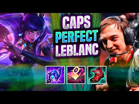 CAPS PERFECT GAME WITH LEBLANC! - G2 Caps Plays Leblanc MID vs Lissandra! |