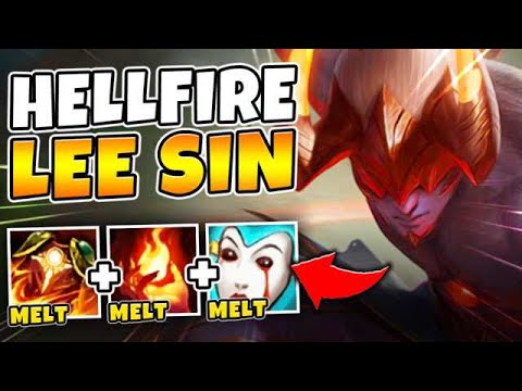 HELLFIRE LEE SIN BURNS YOU TO DEATH! This build is insanely cheese - League of Legends