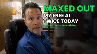 Maxed Out AI Twice in One Day. Pretty Sure I'm Subscribing
