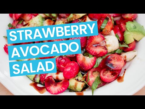 Strawberry Avocado Caprese Salad