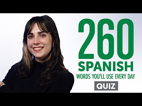 Quiz | 260 Spanish Words You'll Use Every Day - Basic Vocabulary #66