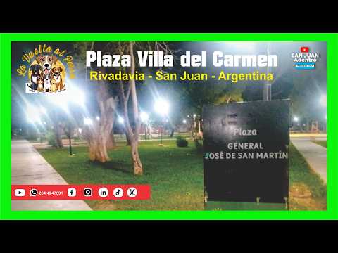 Plaza Villa del Carmen, Rivadavia, San Juan, Argentina.