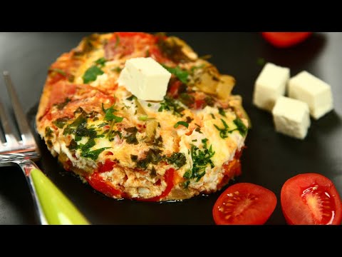 🌶🍳 Sautéed peppers, feta cheese and eggs - Mish-Mash ( Миш-маш )