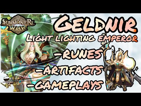 Summoners War : Monster Review Geldnir (Light Lightning Emperor)  Runes, Gameplays
