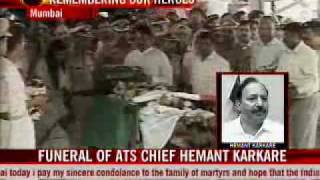 Slain Maharashtra ATS chief given state funeral