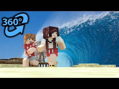 TSUNAMI 360° Video - Minecraft VR