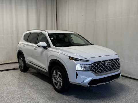 2022 Hyundai Santa Fe Preferred AWD in White for sale at Park Mazda in Sherwood Park, AB