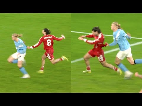 🟥 Dominik Szoboszlai SENT OFF with RED CARD for foul on Erling Haaland against man city 