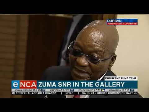 Zuma in court to support son