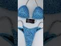 Blue eclipse bikini competition suit B172